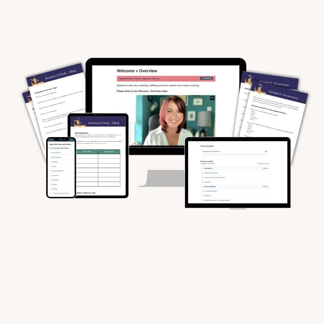 Sleep Well Course Mockup